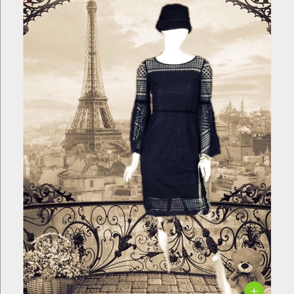 Antonio Melani alpha lace boho bell sleeve dress 4
